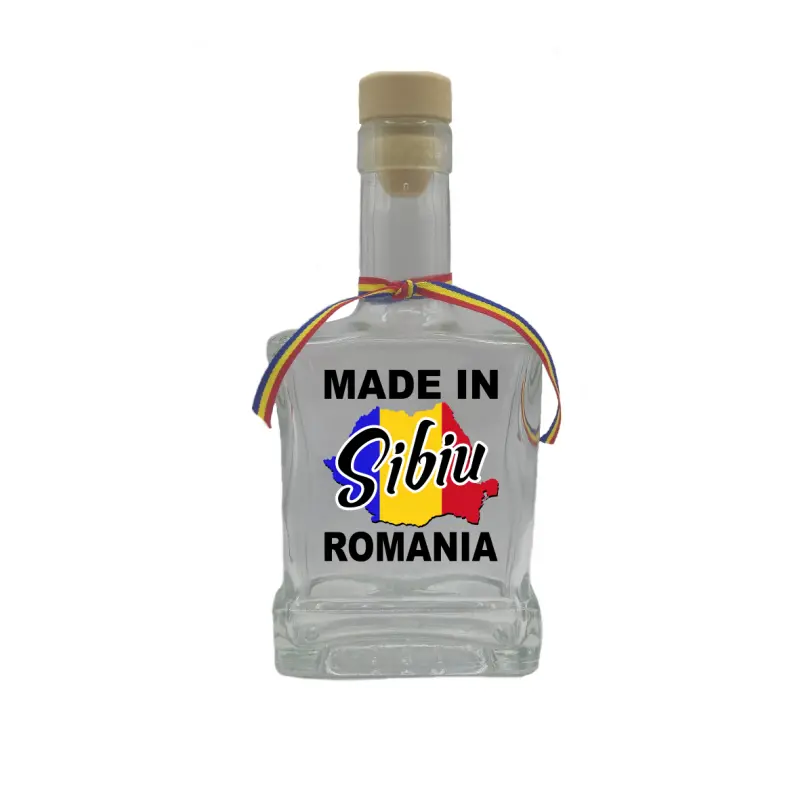 Made in sibiu romania, sticla cu mesaj plata, 500 ml, model divgs179 06 07
